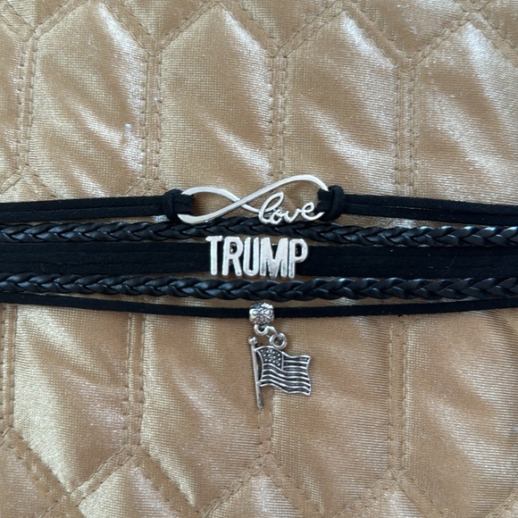 Trump bracelet love charm American flag charm patriotic Maga new - Picture 4 of 5